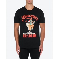 MOSCHINO T-SHIRT NERA CON...