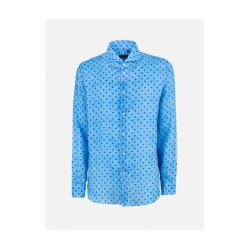 FEFE' camicia fantasia blu