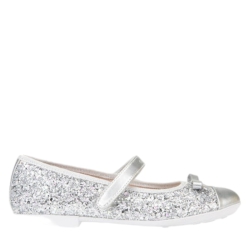 Geox ballerina glitter argento