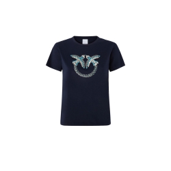 PINKO QUENTIN T-SHIRT BLU...