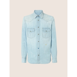 Camicia Western in denim...